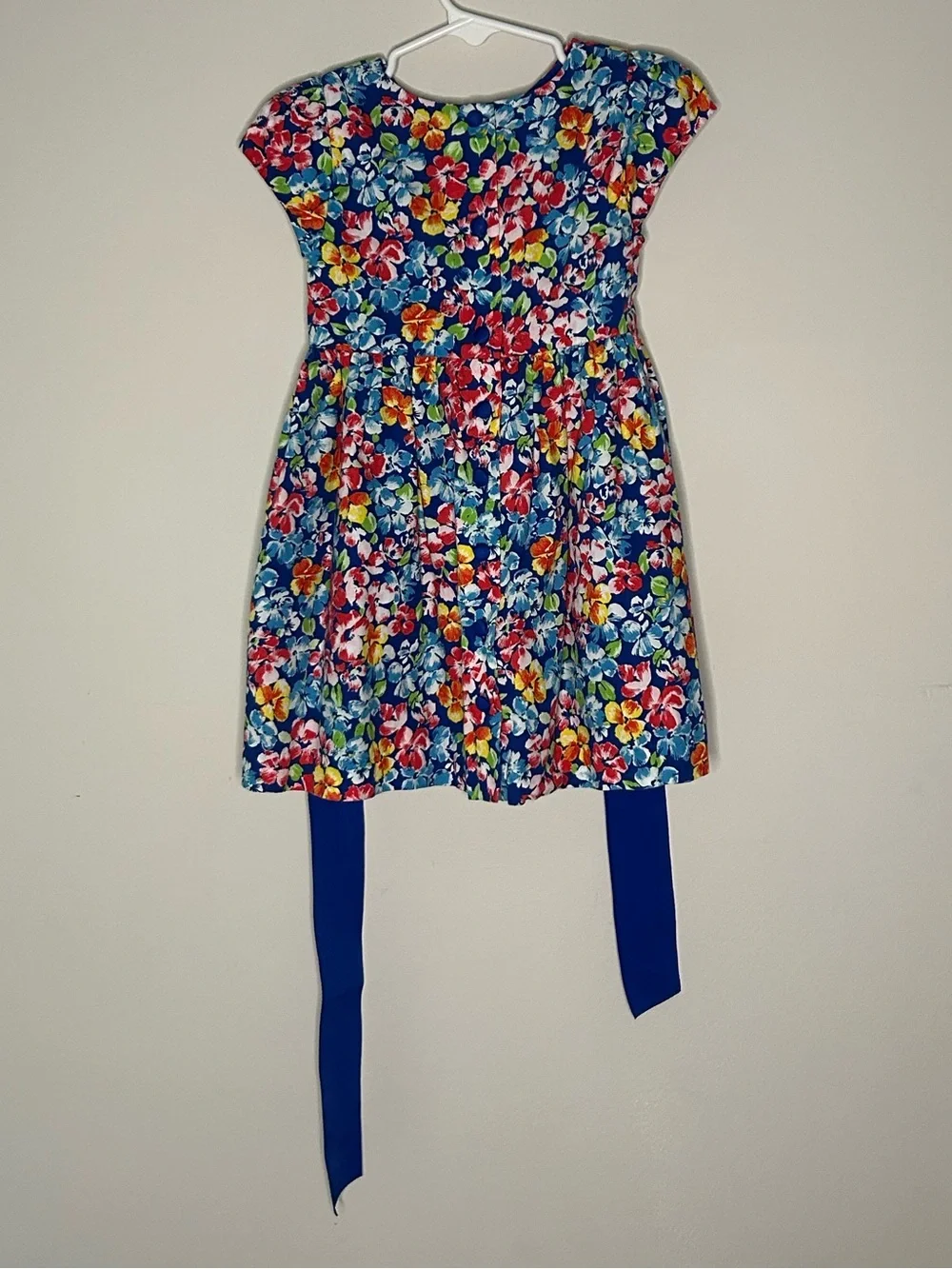 Ralph Lauren Girls Multi Colored Floral Dress with Matching Bloomers  18 Months